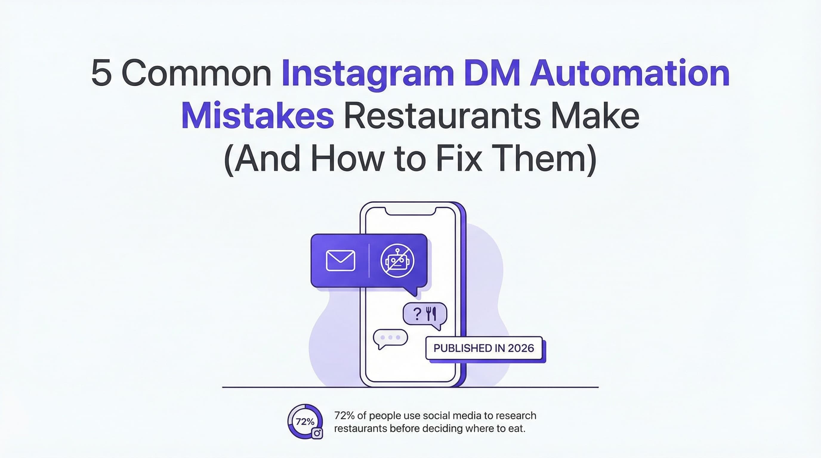 5 Common Instagram DM Automation Mistakes Restaurants Make (And How to Fix Them)