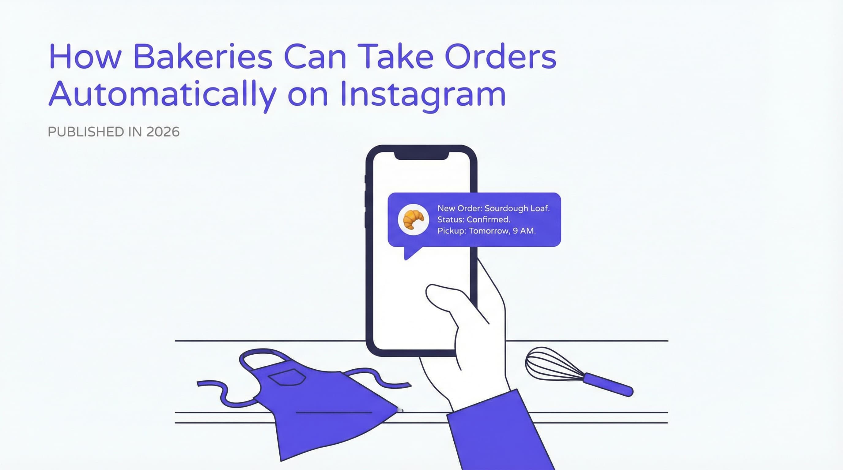 How to Take Bakery Orders Automatically on Instagram (2026) - Complete guide